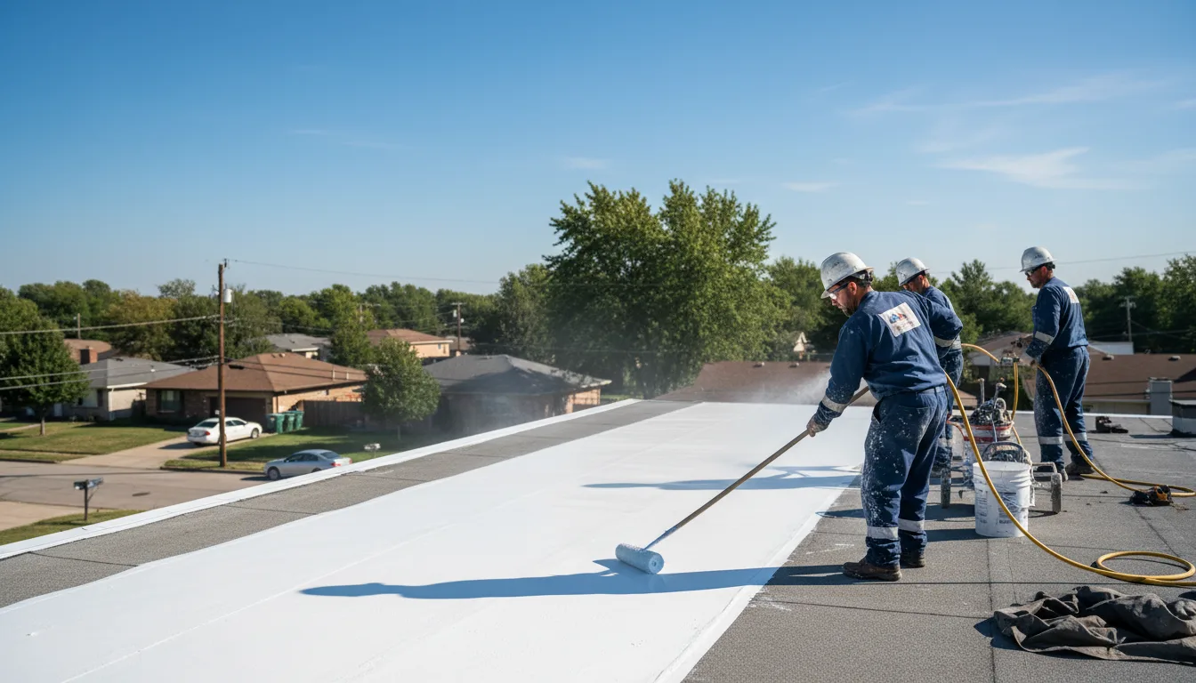 Commercial roof coating in Shallowater, TX near me